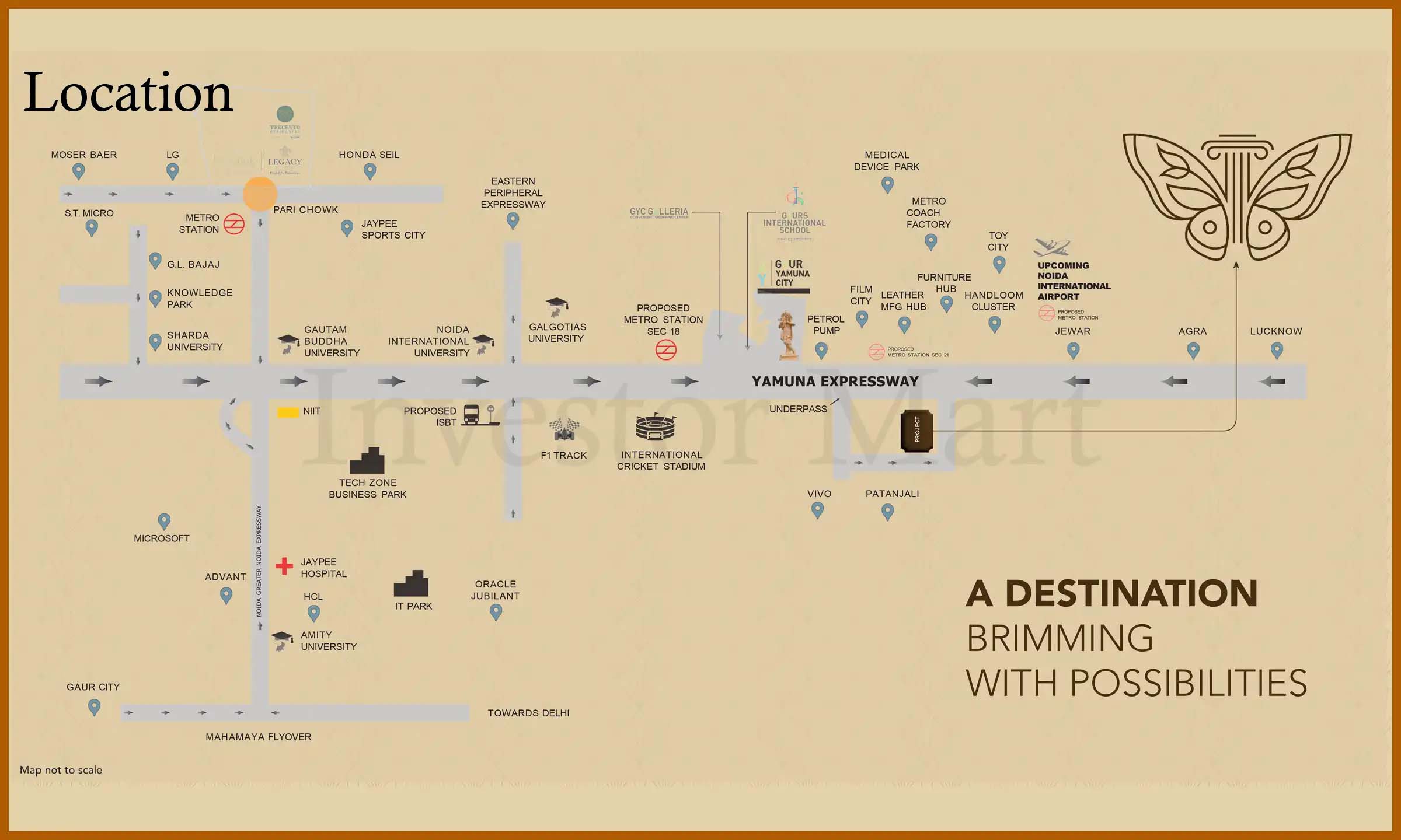 Gaur Chrysallis Location Map